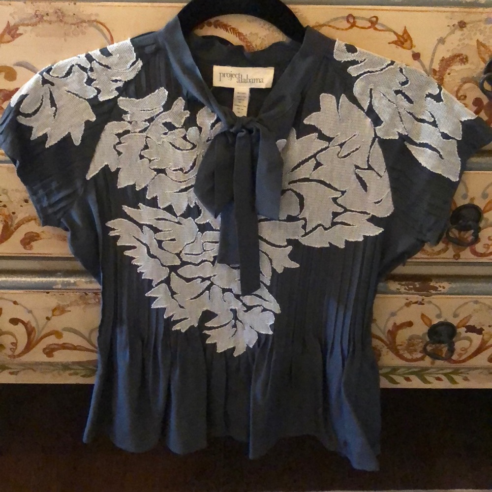 Silk Anthropologie top